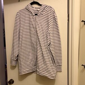 Striped Zip-Up Hoodie